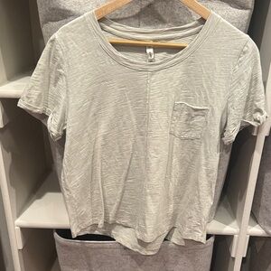 Piper and Scoot Light Gray T-Shirt with Pocket